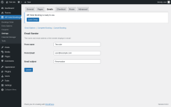 Page screenshot: WP Hotel Booking → Settings → 
							Emails						