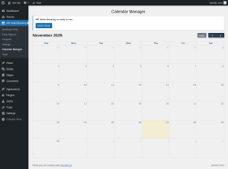 Page screenshot: WP Hotel Booking → Calendar Manager