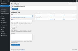 Page screenshot: Rooms → Room Types