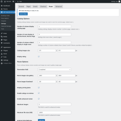 Page screenshot: WP Hotel Booking → Settings → 
							Room						