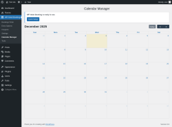 Page screenshot: WP Hotel Booking → Calendar Manager