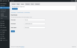 Page screenshot: WP Hotel Booking → Settings → 
							Emails						