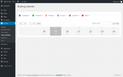 Page screenshot: Hotelier → View Calendar