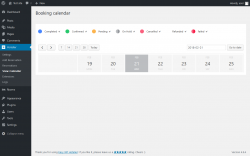 Page screenshot: Hotelier → View Calendar