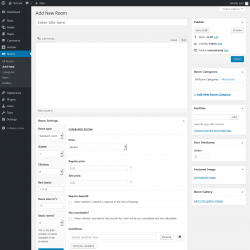 Page screenshot: Rooms → Add New