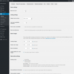 Page screenshot: Hotelier → Rooms & reservations