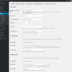 Page screenshot: Hotelier → Emails