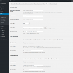 Page screenshot: Hotelier → Emails