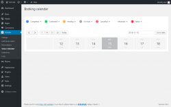 Page screenshot: Hotelier → View Calendar