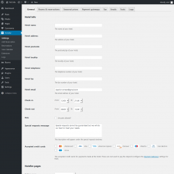 Page screenshot: Hotelier → Logs → General