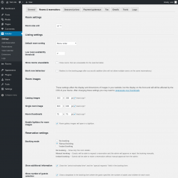 Page screenshot: Hotelier → Rooms & reservations