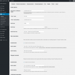 Page screenshot: Hotelier → Emails