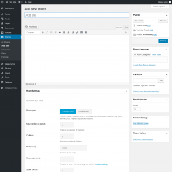 Page screenshot: Rooms → Add New
