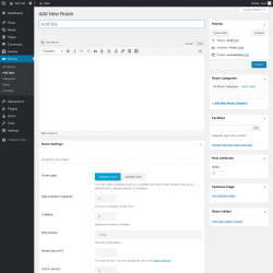 Page screenshot: Rooms → Add New