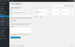 Page screenshot: Rooms → Categories