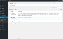 Page screenshot: Plugins ‹ Test site — WordPress