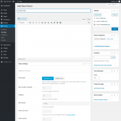 Page screenshot: Rooms → Add New