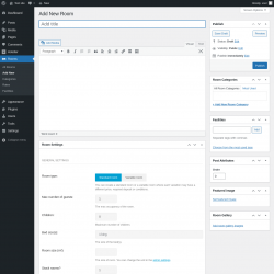 Page screenshot: Rooms → Add New