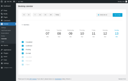 Page screenshot: Hotelier → Calendar