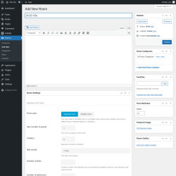 Page screenshot: Rooms → Add New