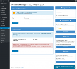 Page screenshot: WP Immo Manager &rarr; Post-Type