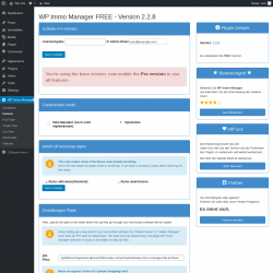 Page screenshot: WP Immo Manager &rarr; General