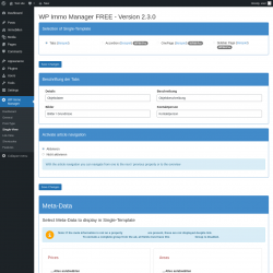 Page screenshot: WP Immo Manager &rarr; Single-View