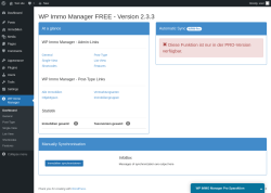 Page screenshot: WP Immo Manager