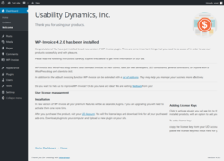 Page screenshot: Welcome to Usability Dynamics, Inc. &lsaquo; Test site &mdash; WordPress