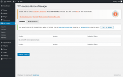Page screenshot: WP-Invoice &rarr; Add-ons