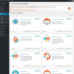 Page screenshot: WP-Invoice &rarr; Add-ons &rarr; More Products