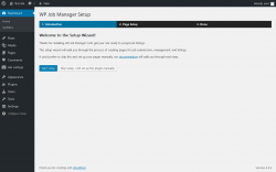 Page screenshot: Setup &lsaquo; Test site &mdash; WordPress