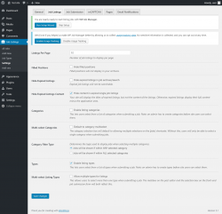 Page screenshot: Job Listings &rarr; Settings &rarr; Job Listings