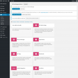 Page screenshot: Job Listings &rarr; Add-ons