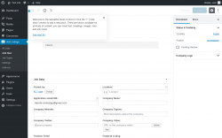 Page screenshot: Job Listings &rarr; Add New