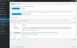 Page screenshot: Plugins &lsaquo; Test site &mdash; WordPress