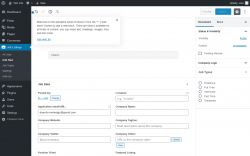 Page screenshot: Job Listings &rarr; Add New
