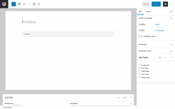 Page screenshot: Job Listings &rarr; Add New