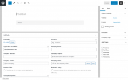 Page screenshot: Job Listings &rarr; Add New
