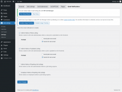 Page screenshot: Job Listings &rarr; Settings &rarr; Email Notifications