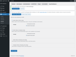 Page screenshot: Job Listings &rarr; Settings &rarr; Email Notifications