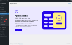 Page screenshot: Job Manager &rarr; Applications 