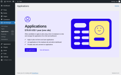 Page screenshot: Job Manager &rarr; Applications Pro