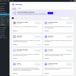 Page screenshot: Job Manager &rarr; Marketplace