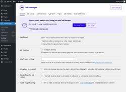 Page screenshot: Job Manager &rarr; Settings