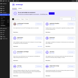 Page screenshot: Job Manager &rarr; Marketplace