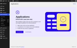 Page screenshot: Job Manager &rarr; Applications Pro
