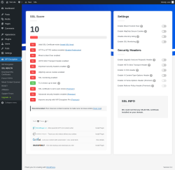 Page screenshot: WP Encryption &rarr; SSL HEALTH 