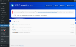Page screenshot: WP Encryption &rarr; Download SSL Certificates