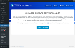 Page screenshot: WP Encryption &rarr; Mixed Content Scanner